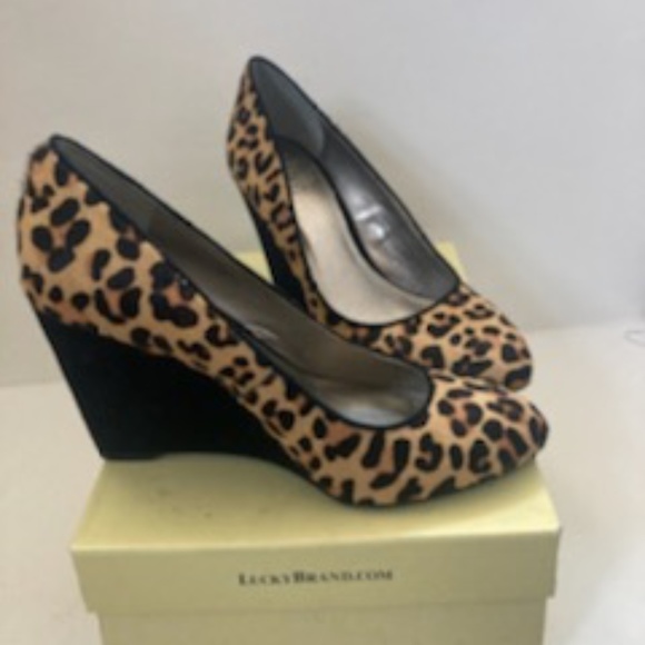 Lucky Brand Shoes - Lucky brand Carson leopard wedges